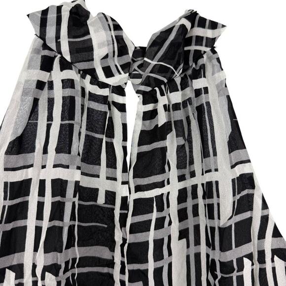 Kenneth Cole New York Womens 100% Silk Sleeveless Print Black Top Blouse NWT 14 - Picture 11 of 16